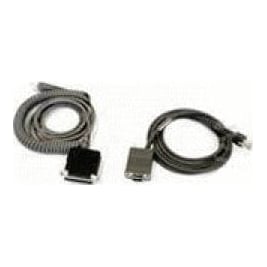 Datalogic CAB-433, Grey, Male, Female, PowerScan8000/ PowerScan7100 IBM PC/ PC Clones NCR 7452, RS-232 PWR