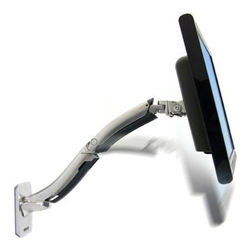Ergotron MX Wall Mount LCD Arm, 13.6 kg, 106.7 cm (42"), 75 x 75 mm, 200 x 200 mm, Aluminium