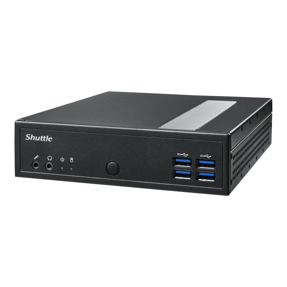 Shuttle XPC slim Barebone DL40N, Intel N150, 1x DDR5, 2x LAN (2x 2.5Gbit), 2xCOM,1xHDMI,1xDP, 1x VGA, fanless, 24/7 permanent operation, 1.35L sized PC, Mini PC barebone, DDR5-SDRAM, PCI Express, Serial ATA III, Ethernet LAN, 65 W