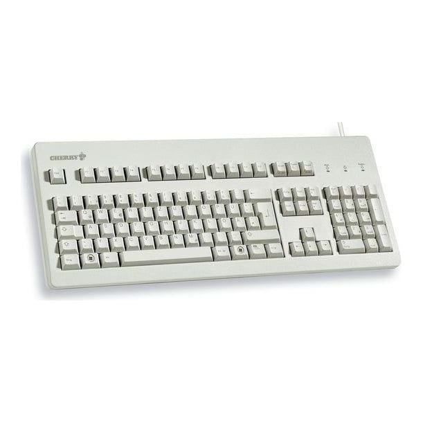 CHERRY G80-3000, Full-size (100%), Wired, USB, QWERTY, Grey