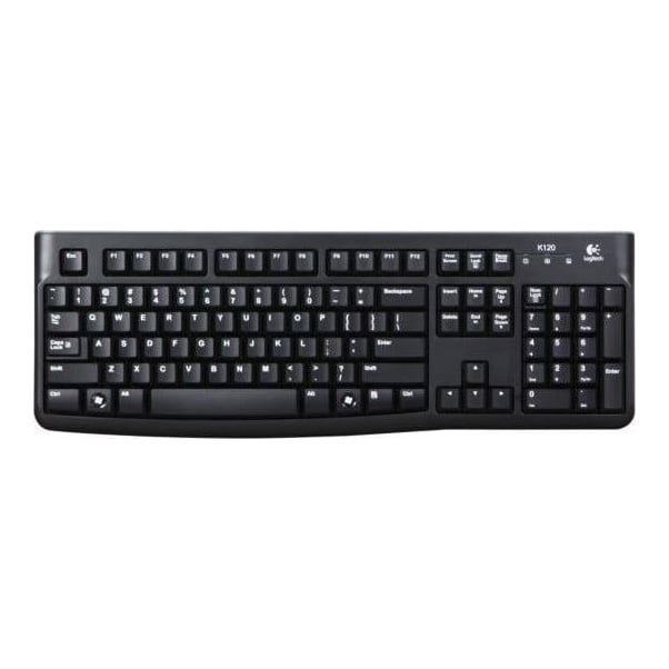 Logitech Keyboard K120 for Business, Full-size (100%), Wired, USB, Black