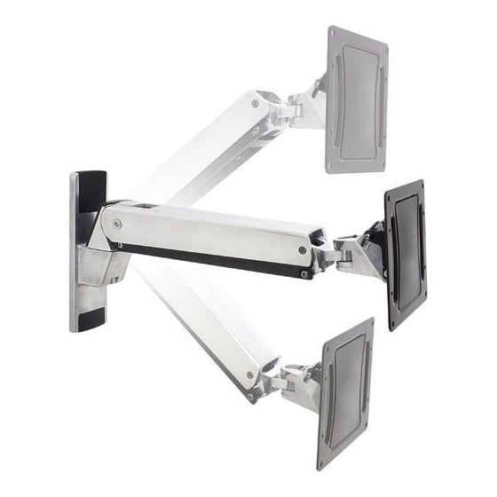 Ergotron Interactive Arm, VHD, 31.8 kg, 76.2 cm (30"), 152.4 cm (60"), 600 x 200 mm, Height adjustment, Aluminium, Black