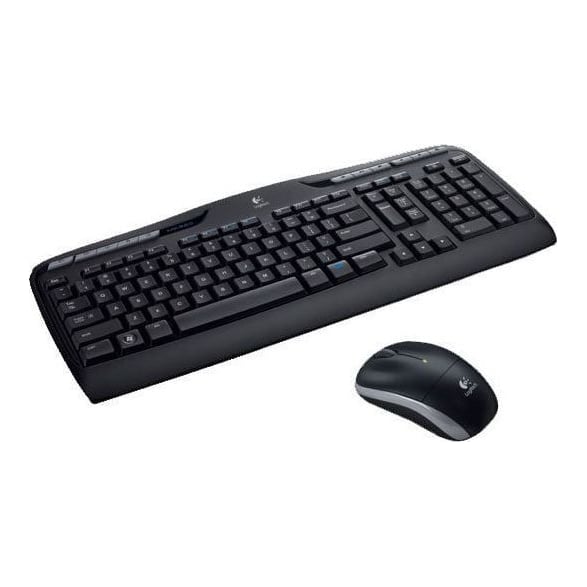 Logitech Wireless Combo MK330, Full-size (100%), Wireless, USB, AZERTY, Black, Mouse included