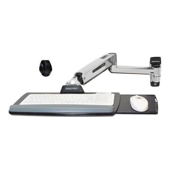 Ergotron LX Sit-Stand Wall Mount Keyboard Arm, 2.2 kg, Stainless steel