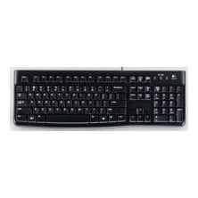 Logitech K120 Corded Keyboard, Full-size (100%), Wired, USB, Membrane, QWERTY, Black