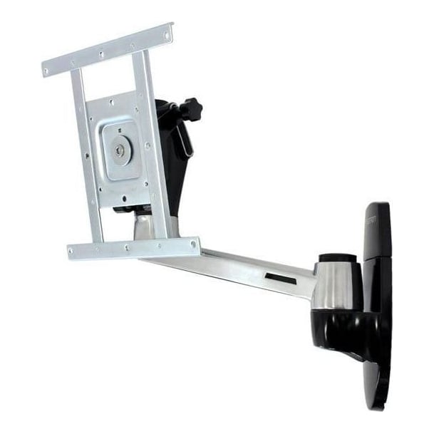 Ergotron LX HD Wall Mount Swing Arm, 106.7 cm (42"), 75 x 75 mm, 200 x 200 mm, -20 - 20°, Aluminium, Aluminium