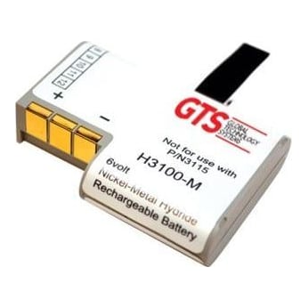 GTS Electronics GTS H3100-M, Battery, White, Nickel-Metal Hydride (NiMH), 750 mAh, 6 V, 46.4 mm
