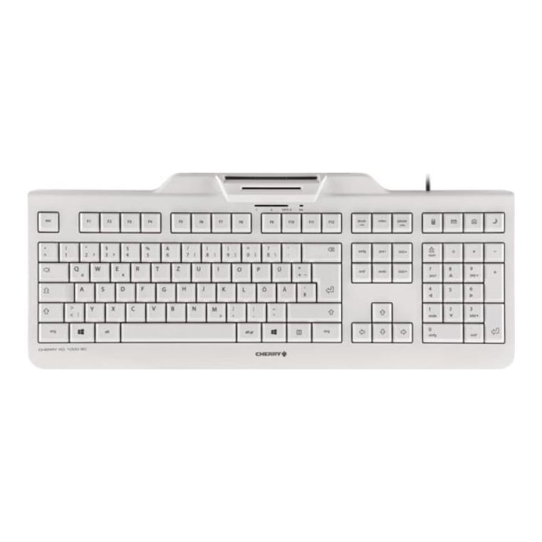 CHERRY KC 1000 SC, Full-size (100%), Wired, USB, Grey