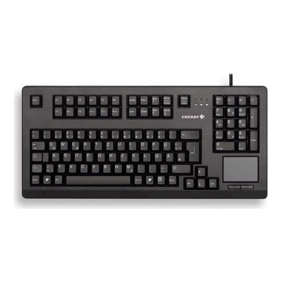 CHERRY TouchBoard G80-11900, Full-size (100%), Wired, USB, Mechanical, QWERTZ, Black