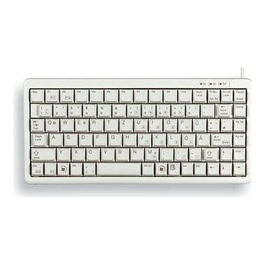 CHERRY G84-4100, Mini, Wired, USB, AZERTY, Grey