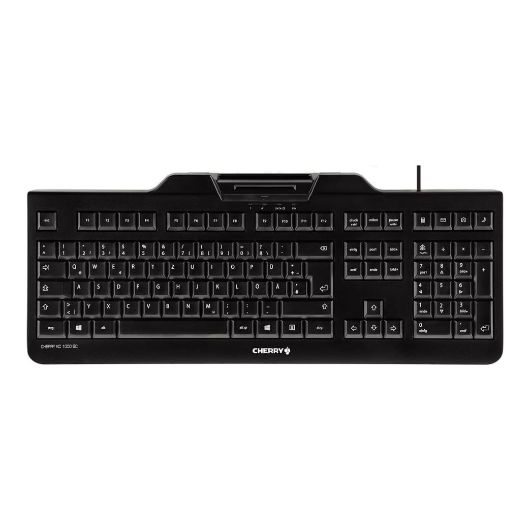 CHERRY KC 1000 SC, Full-size (100%), Wired, USB, Mechanical, QWERTY, Black
