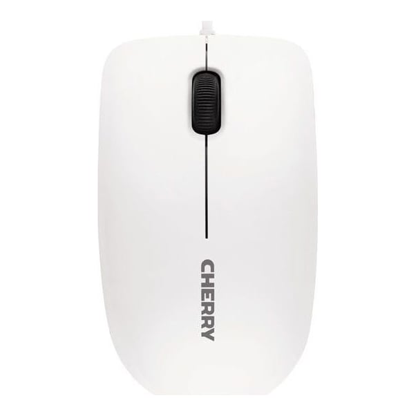 CHERRY MC 1000 Corded Mouse, Pale Grey, USB, Ambidextrous, Optical, USB Type-A, 1200 DPI, Grey