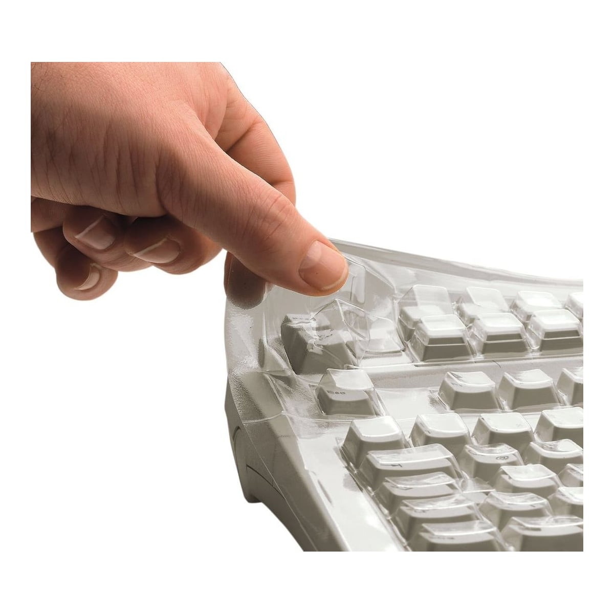 CHERRY WETEX FOR G84-4100 86 keys, Keyboard cover, 0.25 mm, Transparent