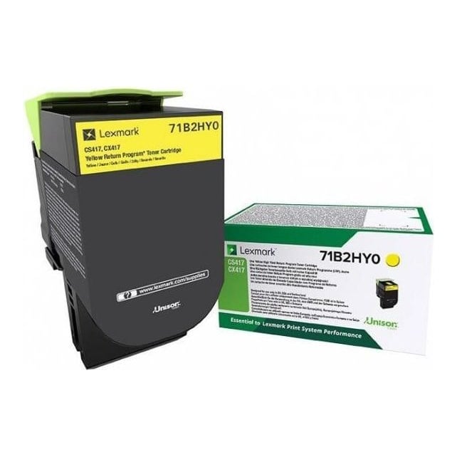 Lexmark 71B2HY0, 3500 pages, Yellow, 1 pc(s)