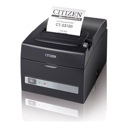 Citizen CT-S310-II, Direct thermal, POS printer, 203 x 203 DPI, 160 mm/sec, 1.5 x 3 mm, 65 - 75 µm