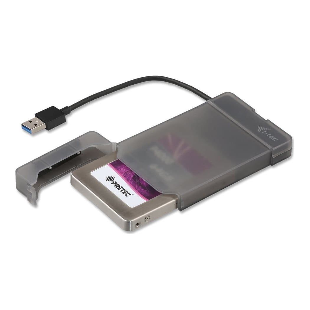 i-tec MySafe USB 3.0 Easy 2.5" External Case – Black, HDD/SSD enclosure, 2.5", Serial ATA, Serial ATA II, Serial ATA III, 5 Gbit/s, USB connectivity, Black