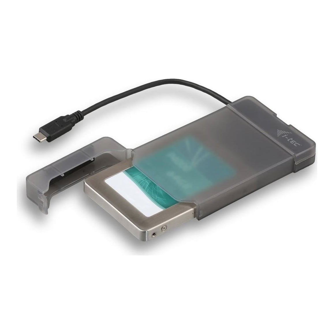 i-tec MySafe USB-C 3.1 Gen. 2 easy, HDD/SSD enclosure, 2.5", Serial ATA, Serial ATA II, Serial ATA III, 10 Gbit/s, USB connectivity, Black
