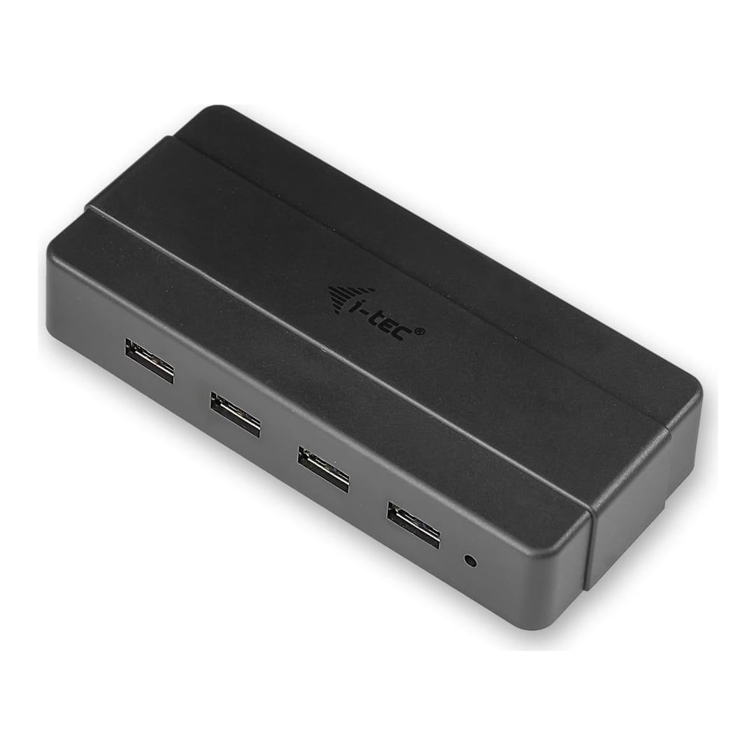 i-tec USB 3.0 Charging HUB 4 Port + Power Adapter, USB 3.2 Gen 1 (3.1 Gen 1) Type-B, USB 3.2 Gen 1 (3.1 Gen 1) Type-A, 5000 Mbit/s, Black, 0.9 m, AC