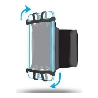 Mobilis ARM BAND 4-6IN ., Armband case, Any brand, 15.2 cm (6"), Black