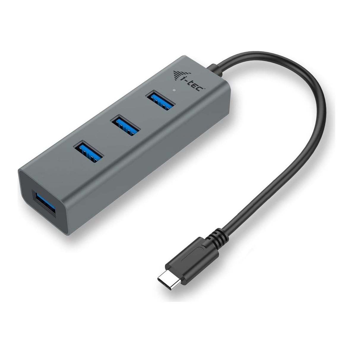 i-tec Metal USB-C HUB 4 Port, USB 3.2 Gen 1 (3.1 Gen 1) Type-C, USB 3.2 Gen 1 (3.1 Gen 1) Type-A, 5000 Mbit/s, Grey, Android, 96 mm