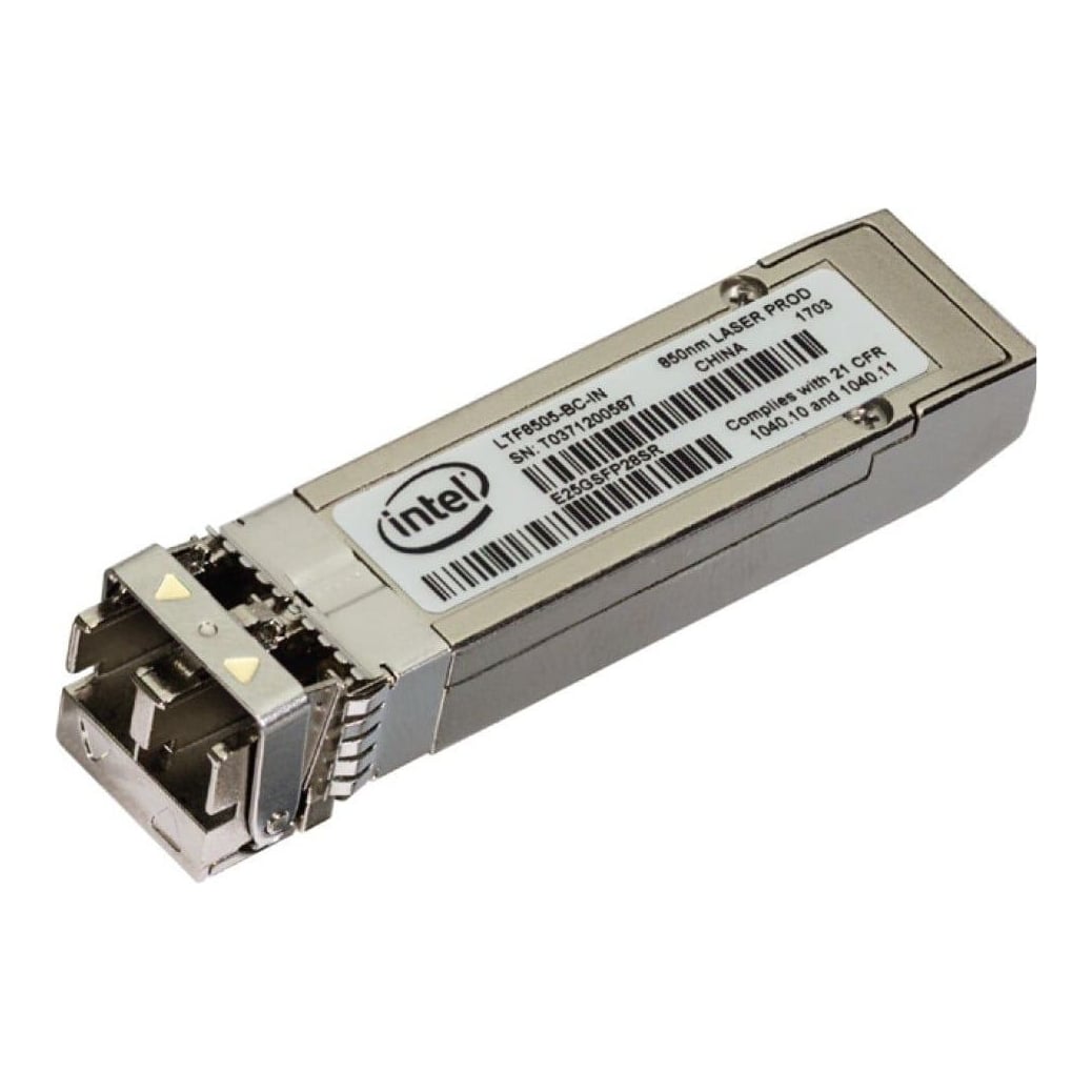Intel E25GSFP28SR, Fiber optic, 25000 Mbit/s, SFP28, SR, 850 nm, 5A991