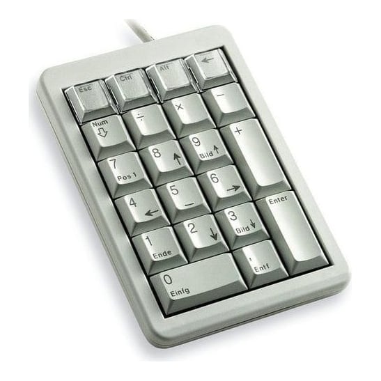 CHERRY G84-4700 KEYPAD Corded, USB, Light-Grey (UK/US), USB, 21, Laptop/PC, 1.75 m, Grey