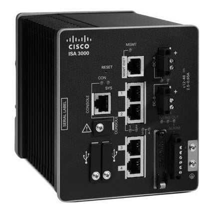 Cisco ISA-3000-2C2F-K9, 2 Gbit/s, 8000 MB, 376580 h, Wired, RJ-45, 16000 MB