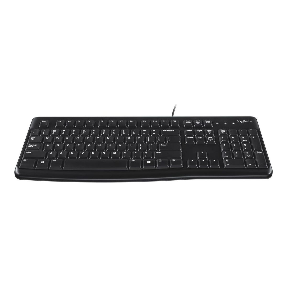 Logitech Keyboard K120 for Business, Full-size (100%), Wired, USB, QWERTY, Black