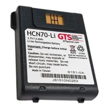 GTS Electronics GTS HCN70-LI, Battery, Intermec, CN70, CN70e, Black, Lithium-Ion (Li-Ion), 4000 mAh