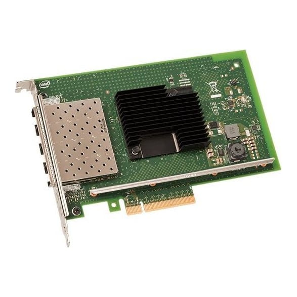 Intel X710DA4FHBLK, Internal, Wired, PCI Express, Fiber, 10000 Mbit/s, Black, Green, Stainless steel