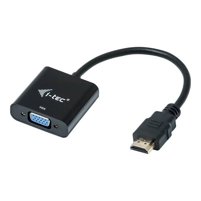 i-tec HDMI to VGA Cable Adapter, 0.15 m, HDMI, VGA, Male, Female, 1920 x 1080 pixels