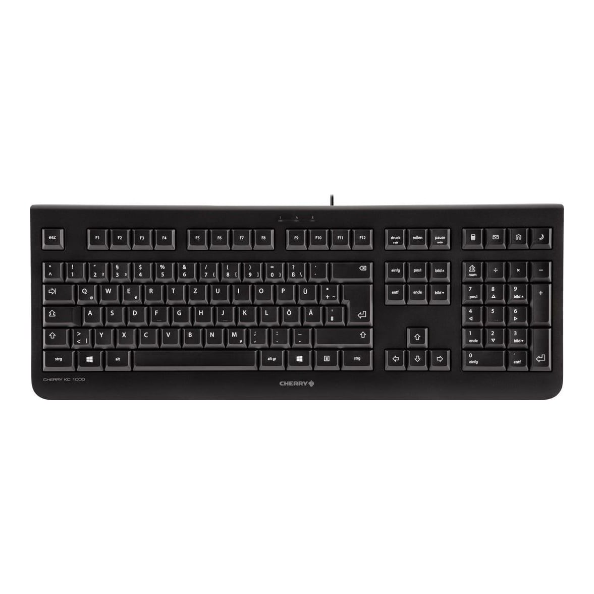 CHERRY KC 1000, Full-size (100%), Wired, USB, Mechanical, Black