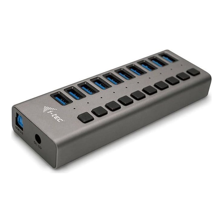 i-tec USB 3.0 Charging HUB 10 port + Power Adapter 48 W, Indoor, AC, 1 m, Grey