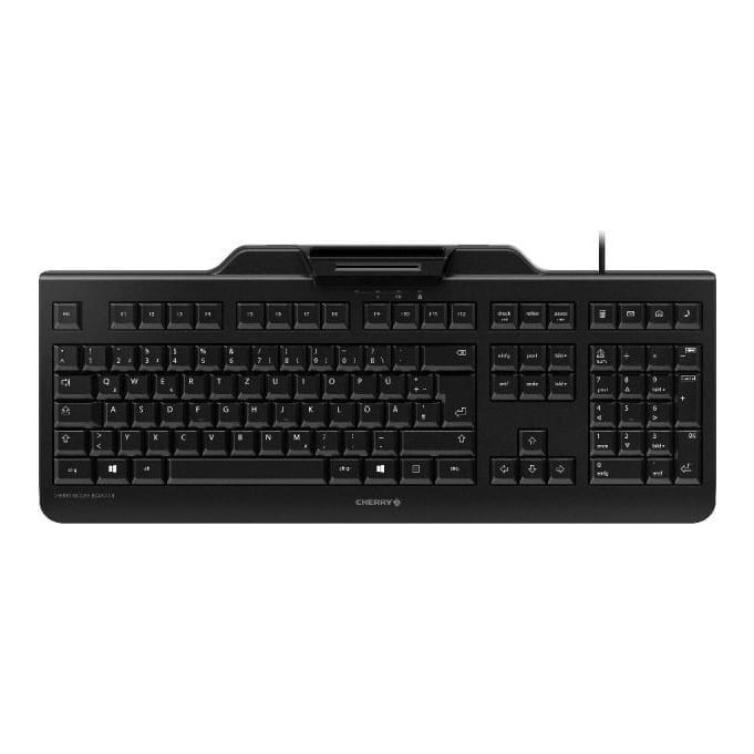 CHERRY SECURE BOARD 1.0, Full-size (100%), Wired, USB, Mechanical, QWERTZ, Black