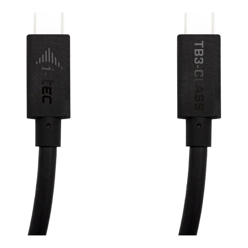 i-tec Thunderbolt 3 – Class Cable, 40 Gbps, 100W Power Delivery, USB-C Compatible, 150cm, Male, Male, 1.5 m, 40 Gbit/s, Black, 100 W