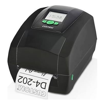 CUSTOM D4 202, Direct thermal / Thermal transfer, POS printer, 203 x 203 DPI, 5 ips, 0.06 - 0.2 µm, 12.7 cm