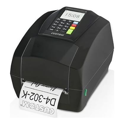 CUSTOM D4 302-K, Direct thermal / Thermal transfer, POS printer, 203 x 203 DPI, 5 ips, 12.7 cm, 10.4 cm