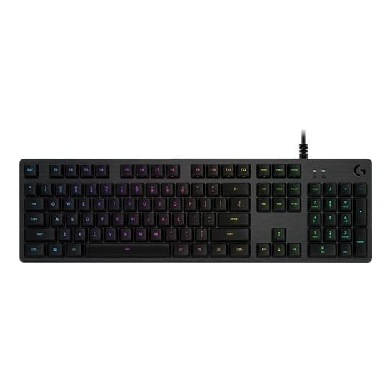 Logitech G G512 Carbon, GX Brown, Wired, USB, Mechanical, QWERTY, RGB LED, Carbon
