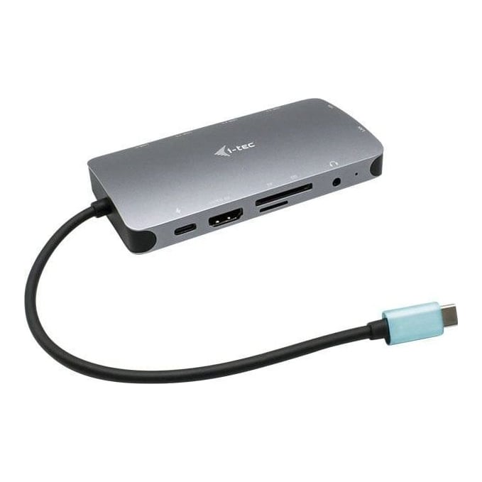 i-tec Metal USB-C Travel Nano Dock HDMI/VGA with LAN + Power Delivery 100 W, Wired, USB 3.2 Gen 1 (3.1 Gen 1) Type-C, 100 W, 3.5 mm, Silver, MicroSD (TransFlash), SD
