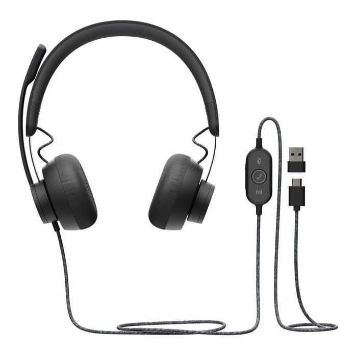 Logitech Zone Wired UC, Wired, Calls/Music, 211 g, Headset, Graphite