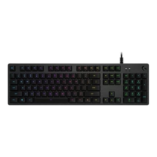 Logitech G G512 Carbon, GX Brown, Full-size (100%), Wired, USB, Mechanical, LED, Carbon