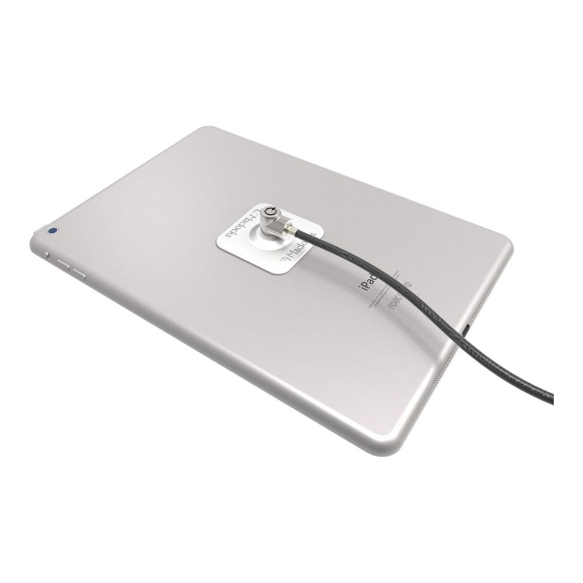 Compulocks Universal Tablet Lock Plate with Keyed Cable Lock Black, Stainless steel, Stainless steel
