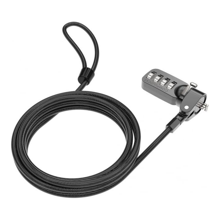 Compulocks T-bar Security Combination Cable Lock Black, Combination lock, Black
