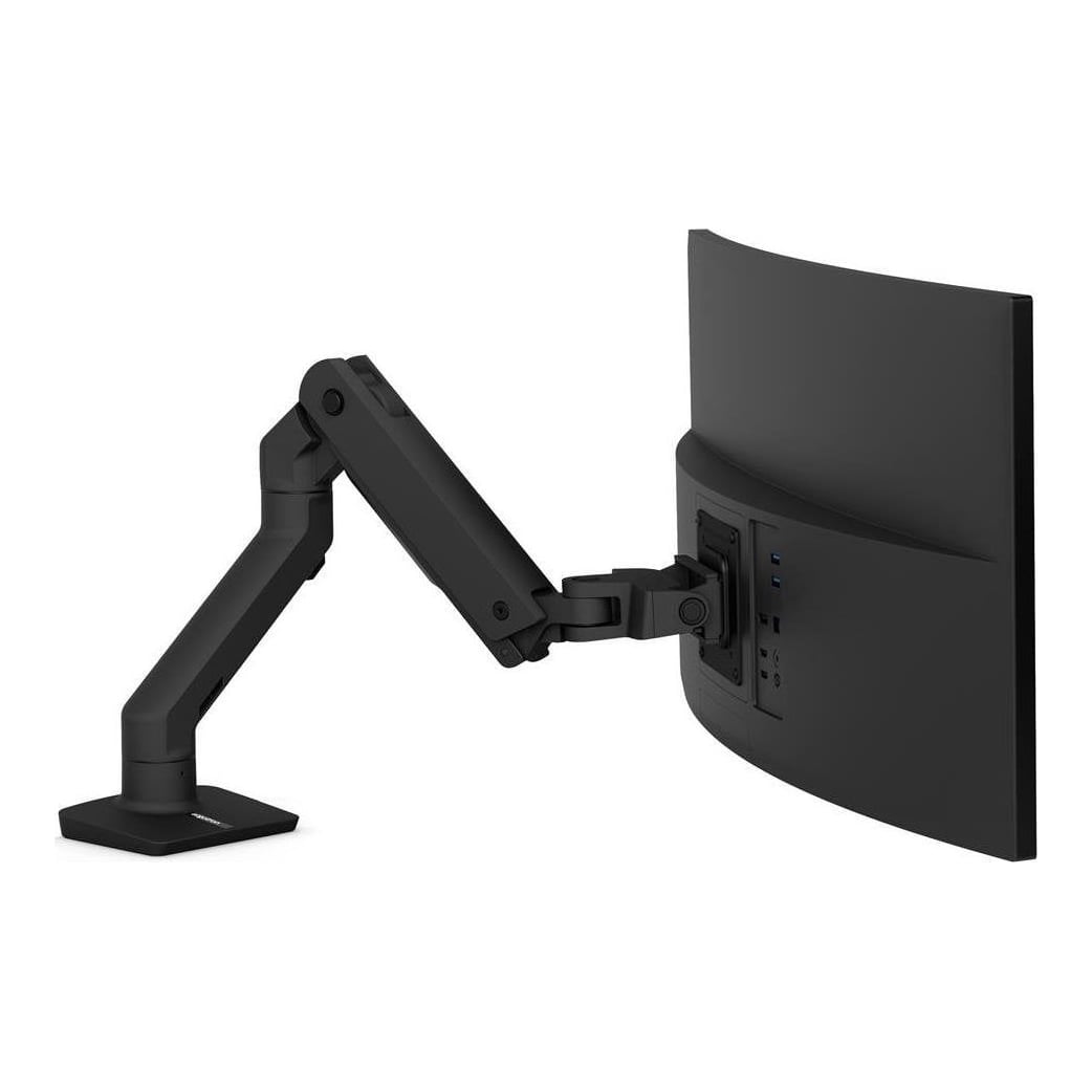 Ergotron HX Series 45-475-224, Clamp, 19.1 kg, 61 cm (24"), 124.5 cm (49"), 100 x 100 mm, Black