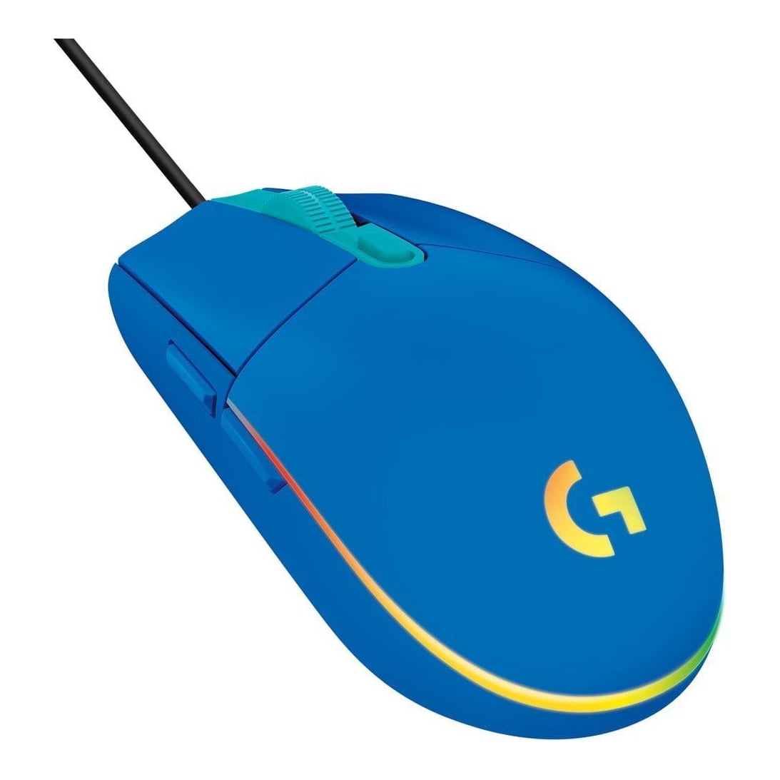 Logitech G G203 LIGHTSYNC Gaming Mouse, USB Type-A, 8000 DPI, 1 ms, Blue