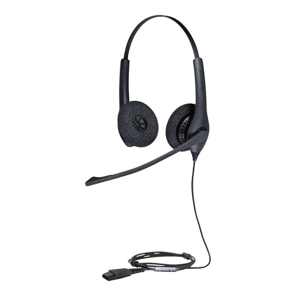 Jabra BIZ 1500 Duo QD EMEA, Wired, Office/Call center, 20 - 4500 Hz, 74 g, Headset, Black