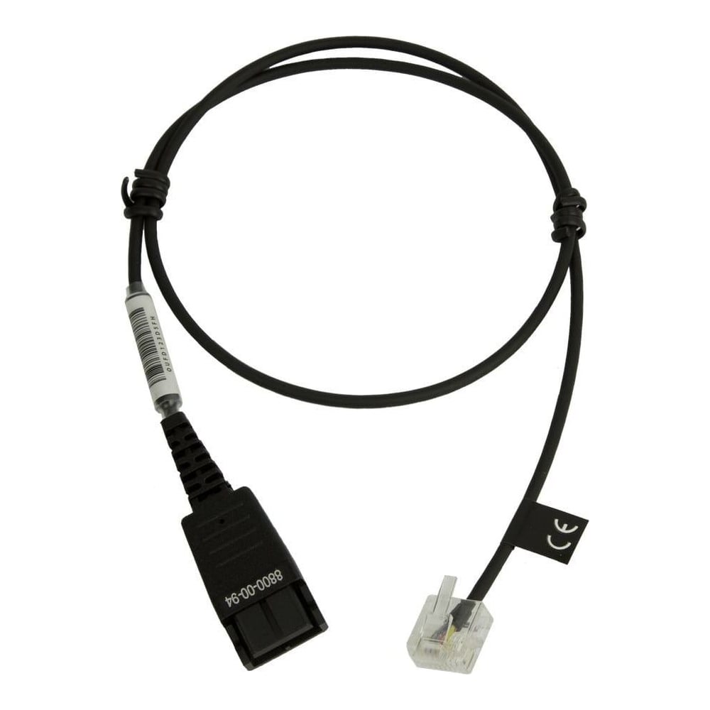 Jabra 8800-00-94, Cable, Transparent, Black
