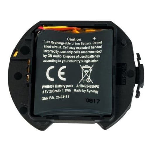 Jabra Engage Battery Pack, Battery, Black