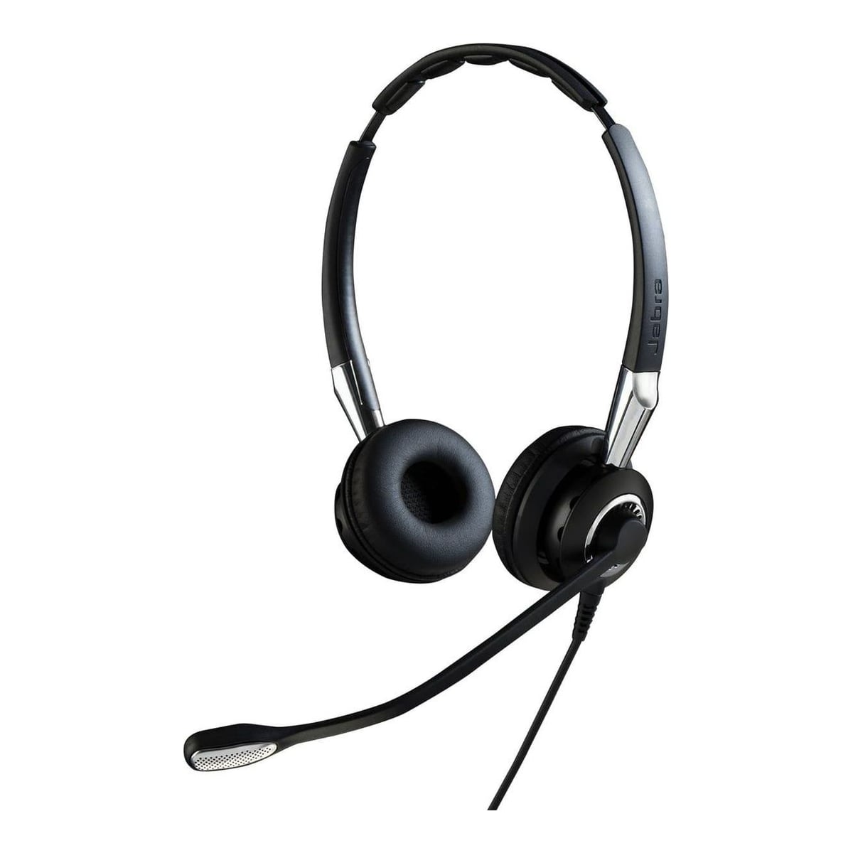 Jabra BIZ 2400 II Duo, Wired, Office/Call center, 77 g, Headset, Black, Silver