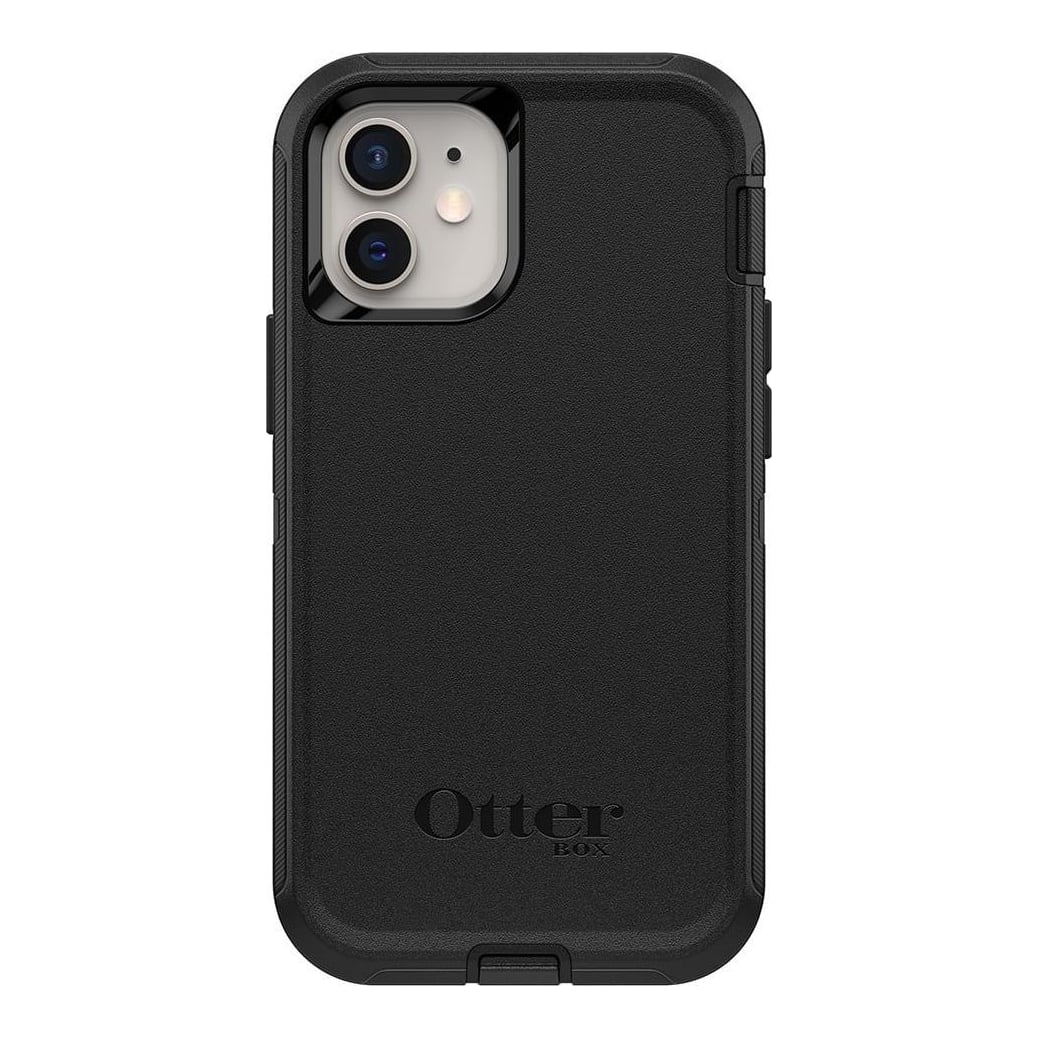 OtterBox Defender Series for Apple iPhone 12/iPhone 12 Pro, black, Cover, Apple, iPhone 12/12 Pro, 15.5 cm (6.1"), Black
